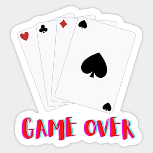 Game Over I'm The King Sticker